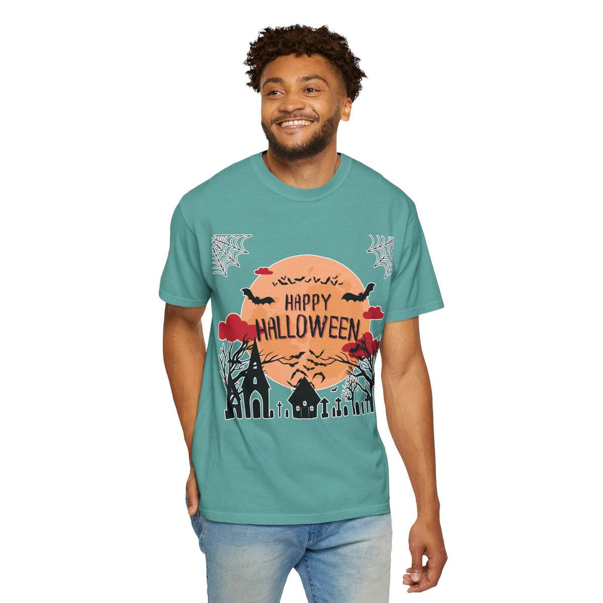 Happy Halloween Haunted Village T-Shirt