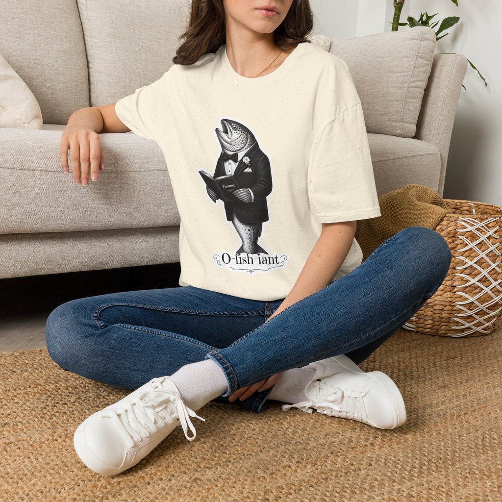 Salmon Gentleman T-Shirt — Dapper Fish Graphic Tee