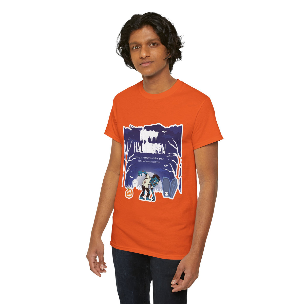 Happy Halloween Cute Witch T-Shirt — Halloween Graphic Tee for Kids & Adults