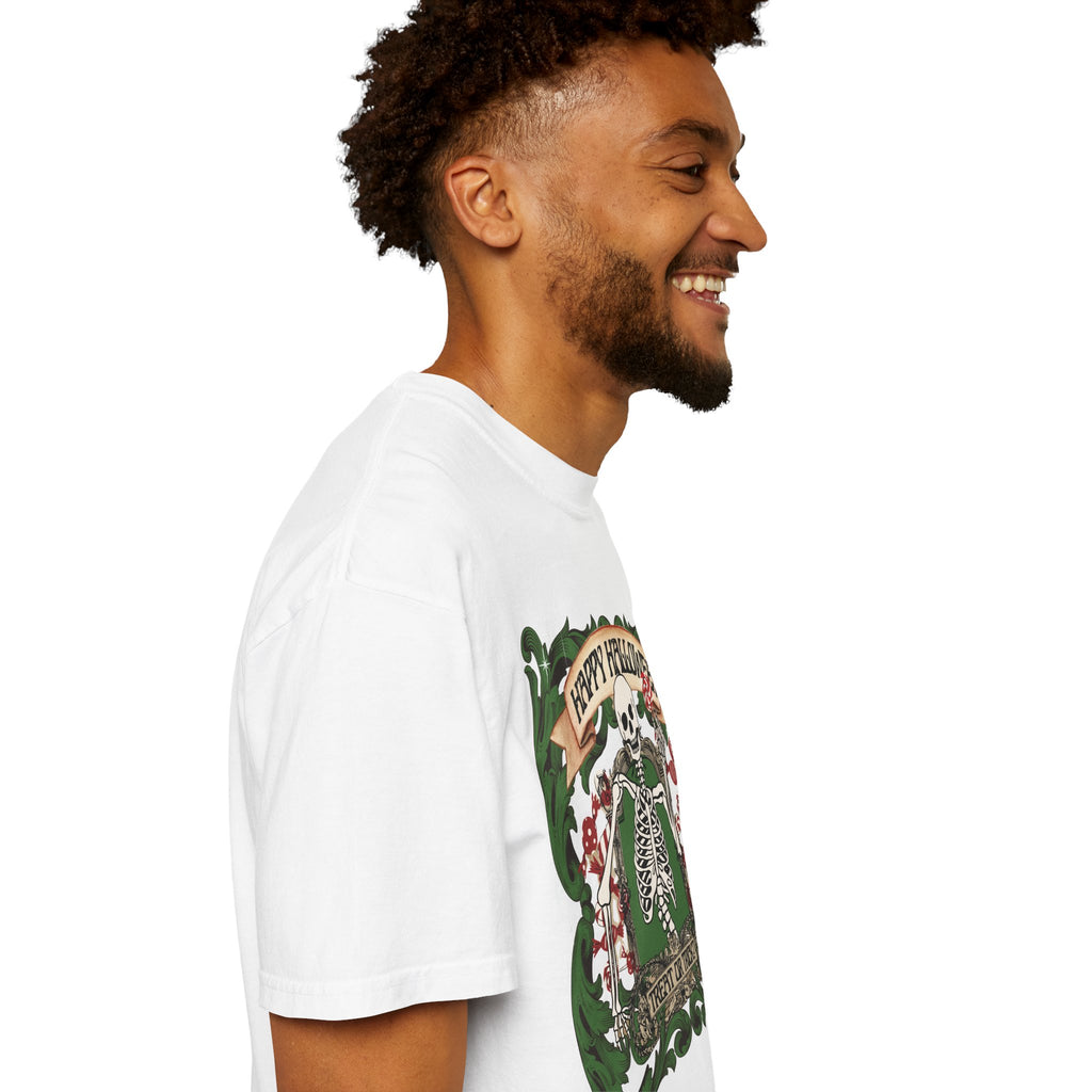Happy Halloween Skeleton T-Shirt — Vintage Trick or Treat Graphic Tee