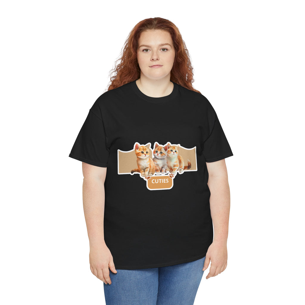 Cute Kittens "Cuties" T-Shirt - Adorable Cat Graphic Tee for Cat Lovers