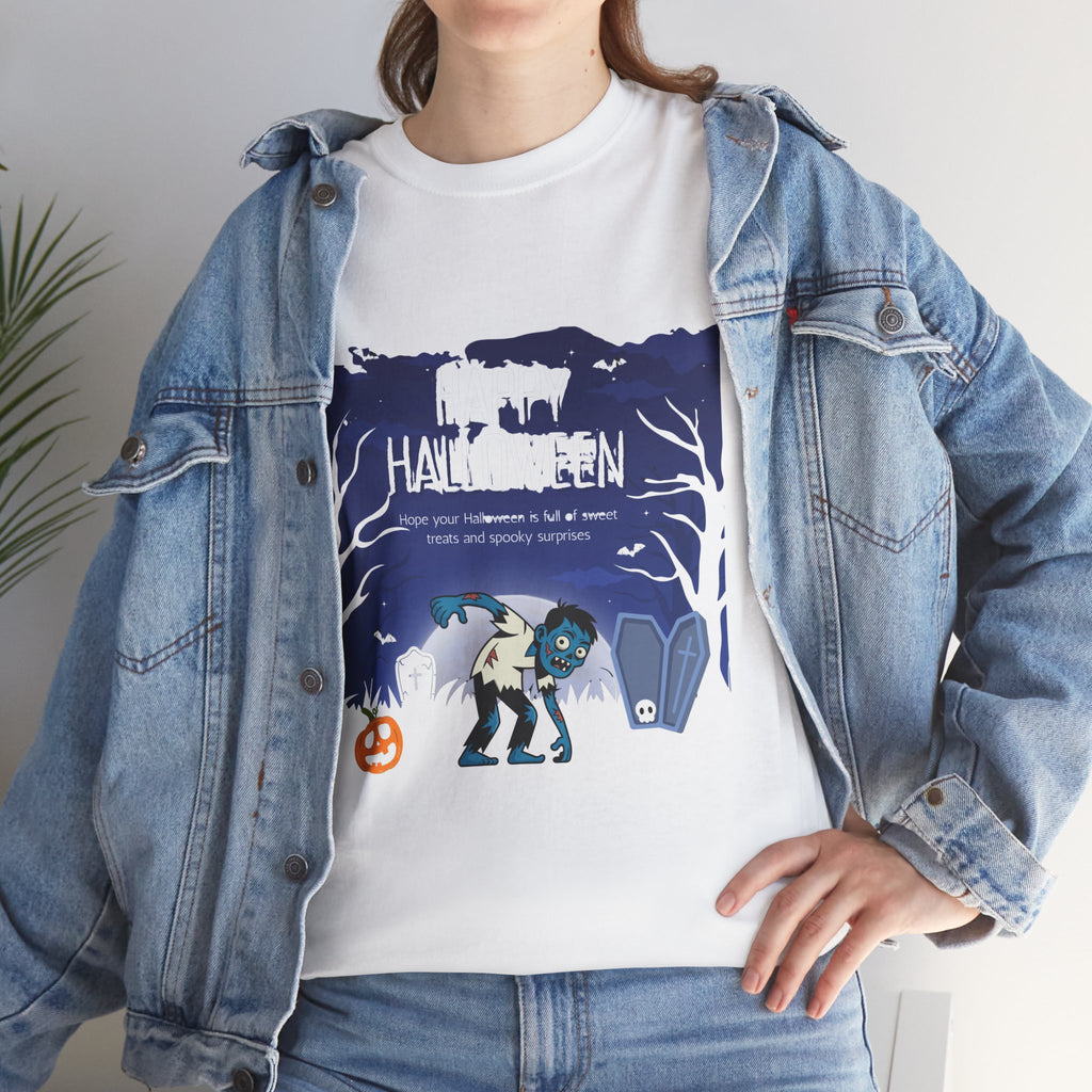 Happy Halloween Cute Witch T-Shirt — Halloween Graphic Tee for Kids & Adults