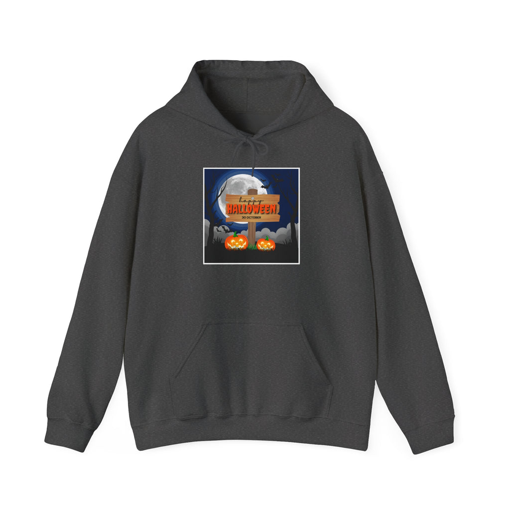 Halloween Moon Hoodie – Pumpkin Jack-O'-Lantern Graphic Sweatshirt
