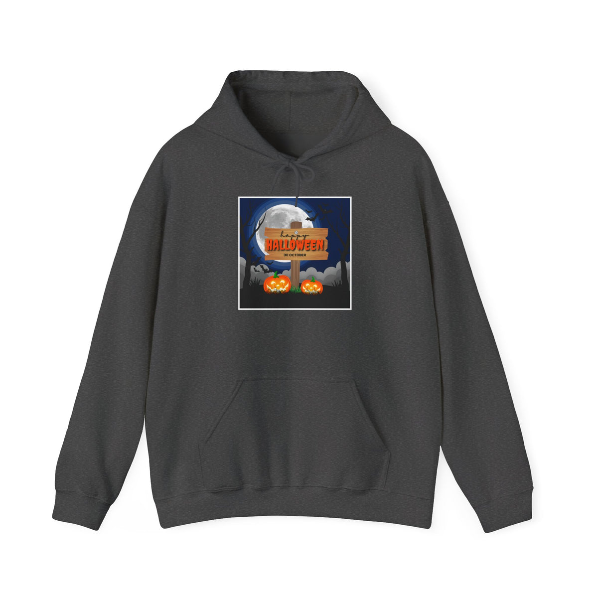 Halloween Moon Hoodie – Pumpkin Jack-O'-Lantern Graphic Sweatshirt