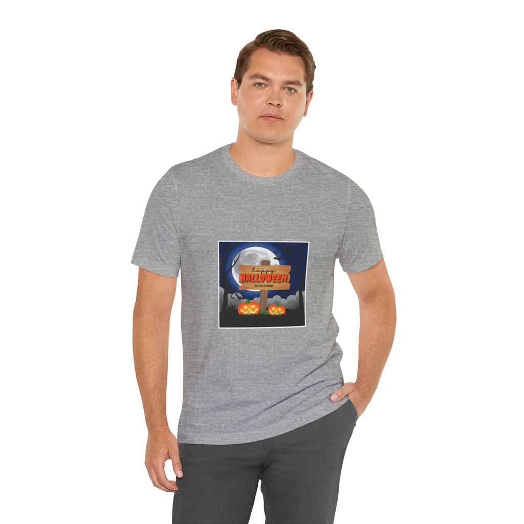 Halloween Pumpkin Sign T-Shirt — Happy Halloween Graphic Tee