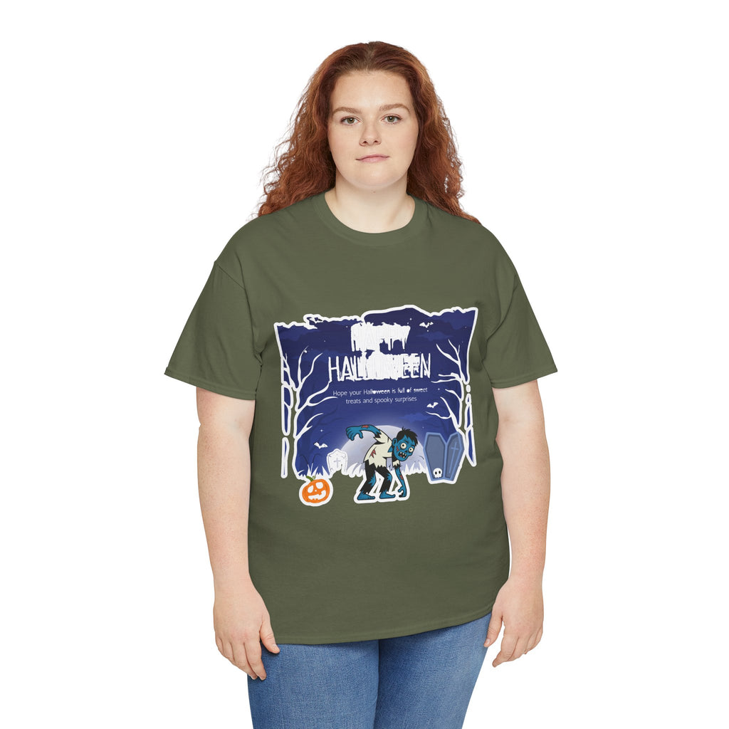 Happy Halloween Cute Witch T-Shirt — Halloween Graphic Tee for Kids & Adults
