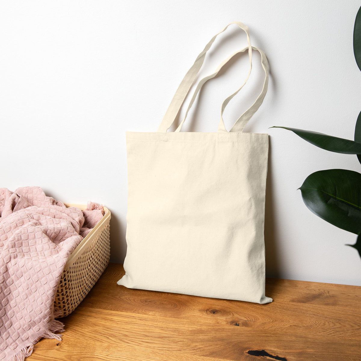 Halloween Tote Bag — "Happy Halloween" Ghost Pumpkin Canvas Tote