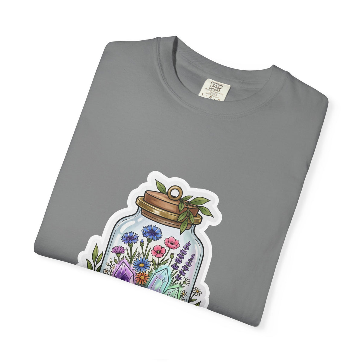 Terrarium Floral T-Shirt — "The Wild Terrarium" Botanical Jar Tee