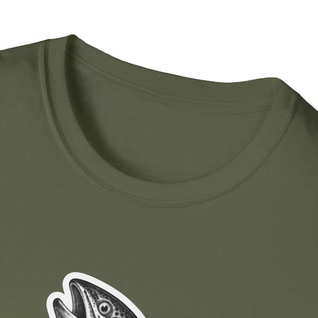 Salmon Gentleman T-Shirt — Dapper Fish Graphic Tee