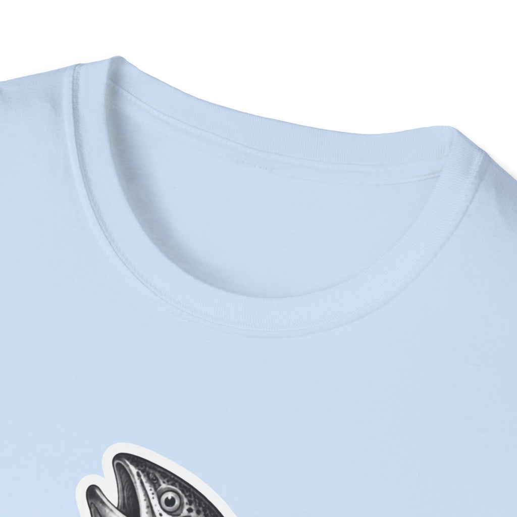 Salmon Gentleman T-Shirt — Dapper Fish Graphic Tee
