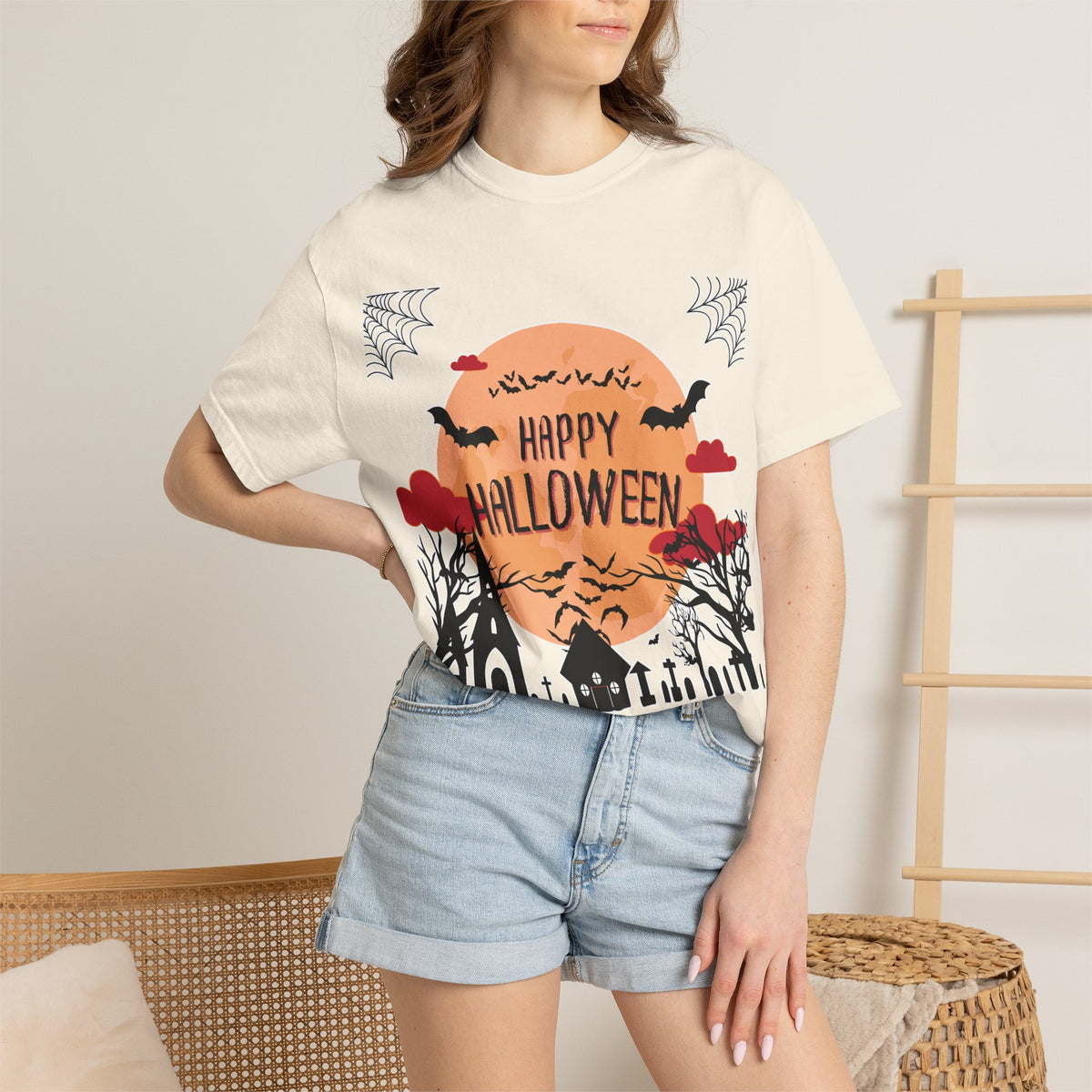 Happy Halloween Haunted Village T-Shirt