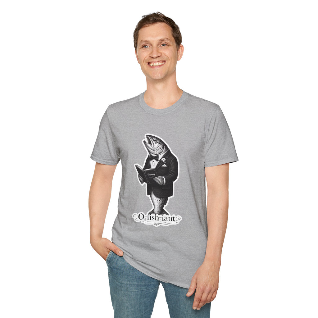 Salmon Gentleman T-Shirt — Dapper Fish Graphic Tee