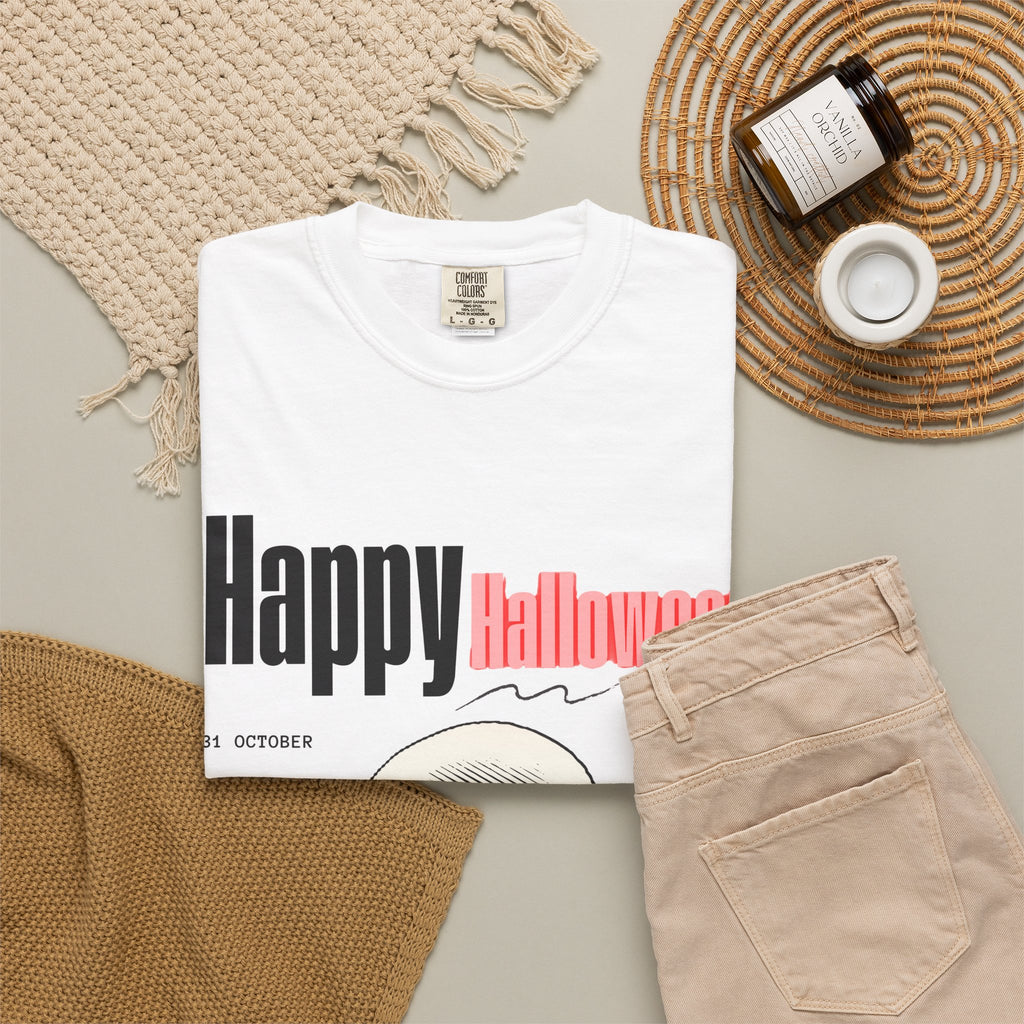 Happy Halloween Skull T-Shirt — Graphic Halloween Tee