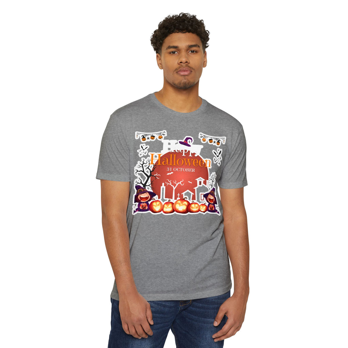 Halloween Pumpkin Haunted House T-Shirt