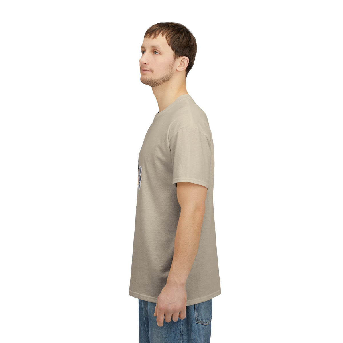 T-Shirt — I Live, I Study Graphic Tee (Minimalist Floral Collage)