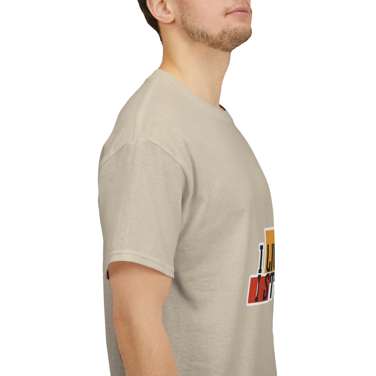 T-Shirt — I Live, I Study Graphic Tee (Minimalist Floral Collage)