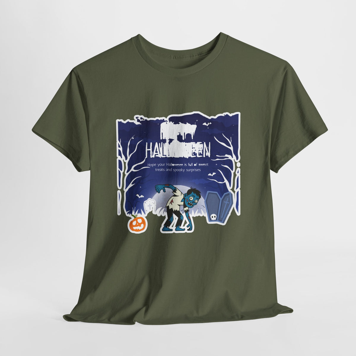 Happy Halloween Cute Witch T-Shirt — Halloween Graphic Tee for Kids & Adults