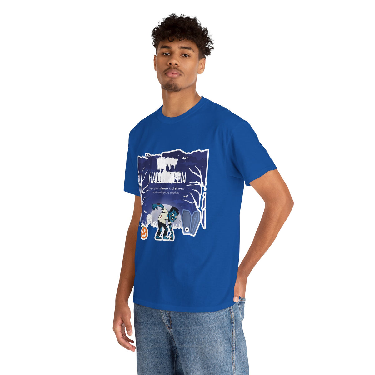 Happy Halloween Cute Witch T-Shirt — Halloween Graphic Tee for Kids & Adults