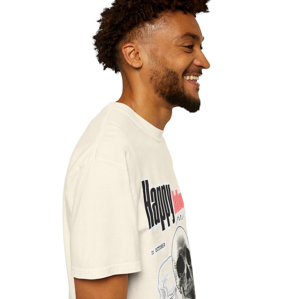 Happy Halloween Skull T-Shirt — Graphic Halloween Tee