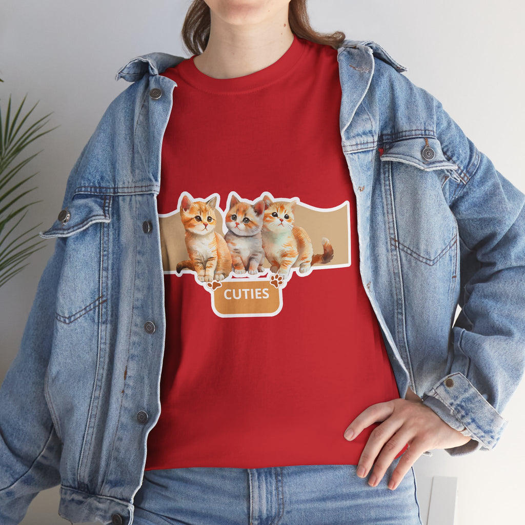 Cute Kittens "Cuties" T-Shirt - Adorable Cat Graphic Tee for Cat Lovers