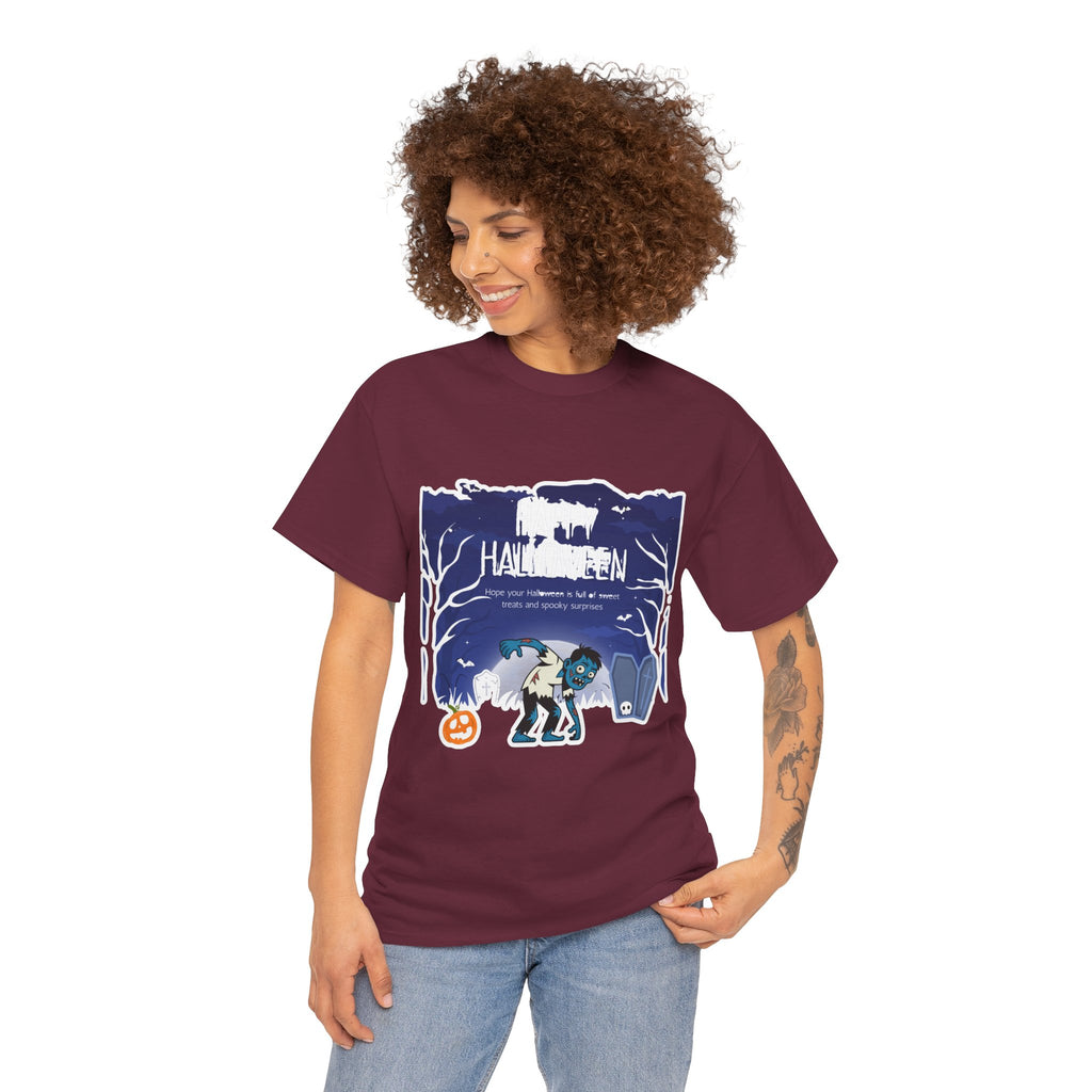 Happy Halloween Cute Witch T-Shirt — Halloween Graphic Tee for Kids & Adults