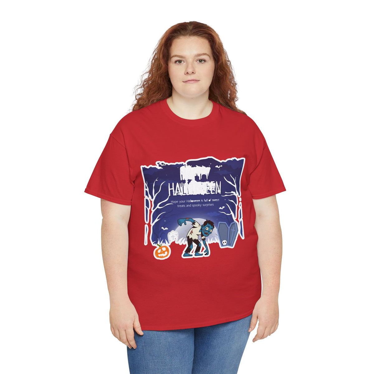Happy Halloween Cute Witch T-Shirt — Halloween Graphic Tee for Kids & Adults