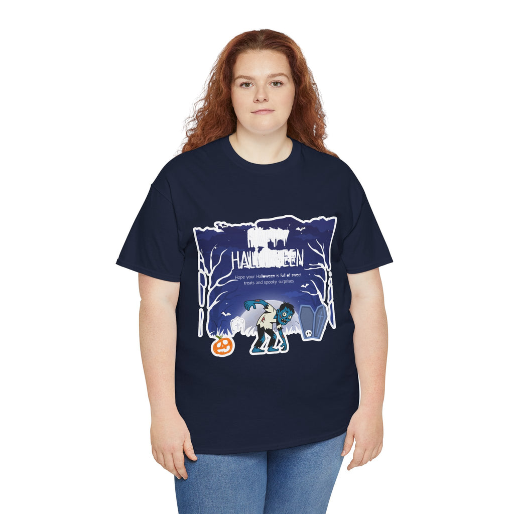 Happy Halloween Cute Witch T-Shirt — Halloween Graphic Tee for Kids & Adults