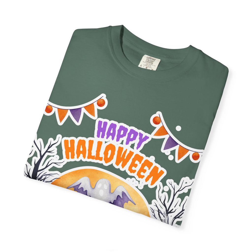 Happy Halloween T-Shirt — Ghost & Pumpkin Halloween Tee