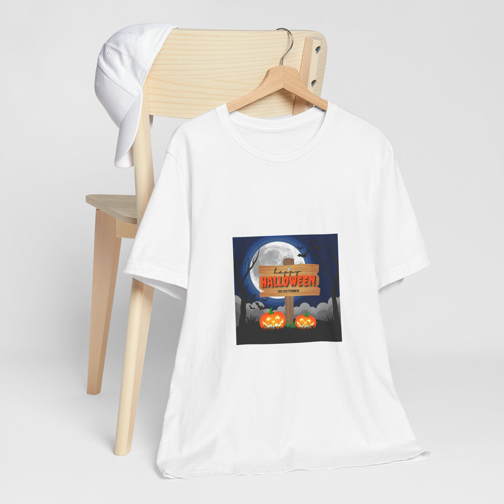 Halloween Pumpkin Sign T-Shirt — Happy Halloween Graphic Tee