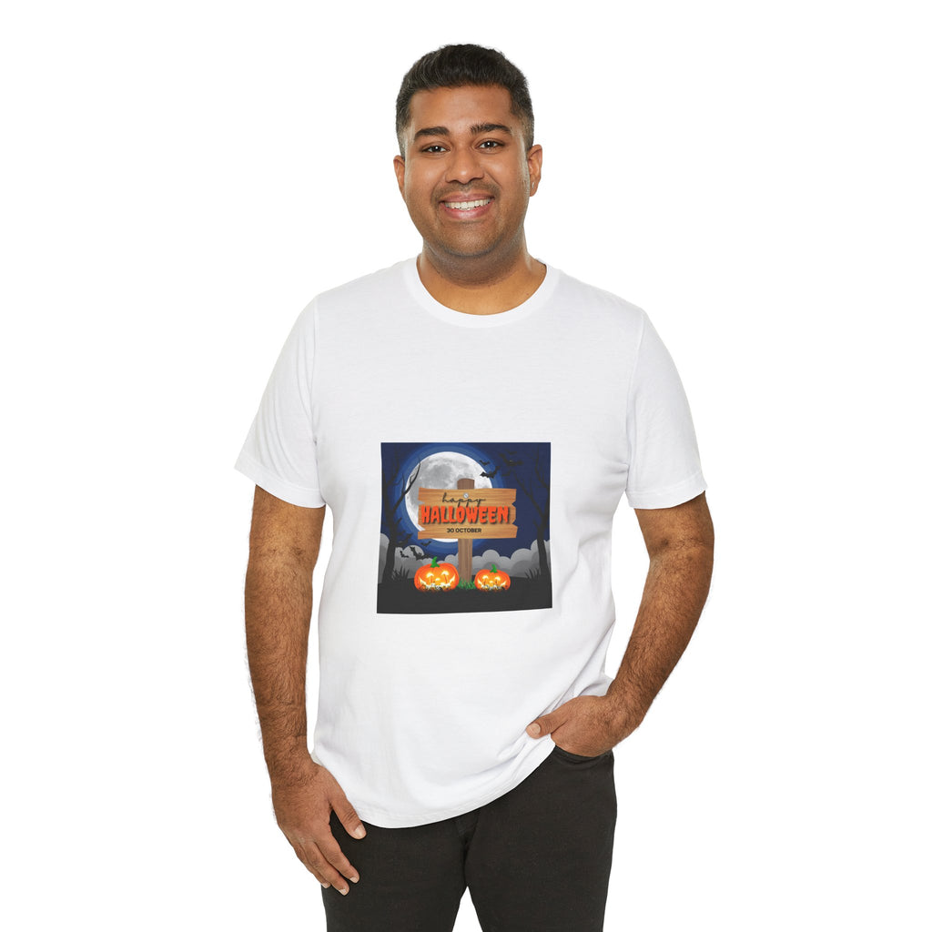 Halloween Pumpkin Sign T-Shirt — Happy Halloween Graphic Tee