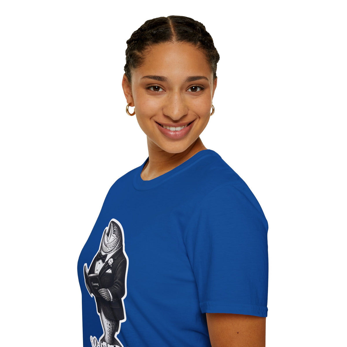 Salmon Gentleman T-Shirt — Dapper Fish Graphic Tee