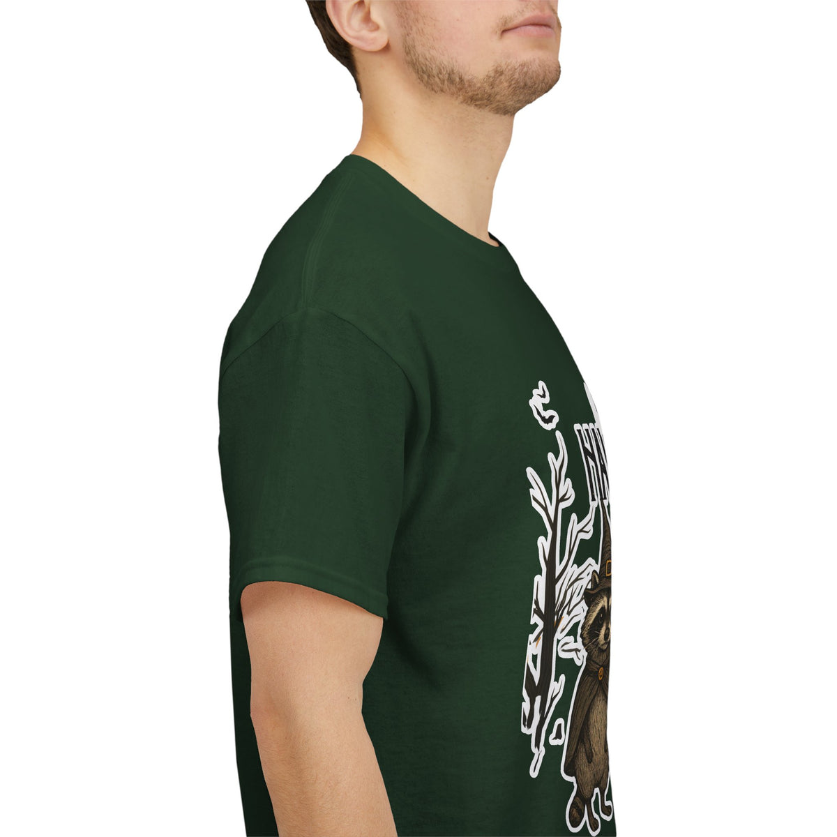Halloween Raccoon Ghost Pumpkin T‑Shirt — Cute Spooky Costume Trio Tee