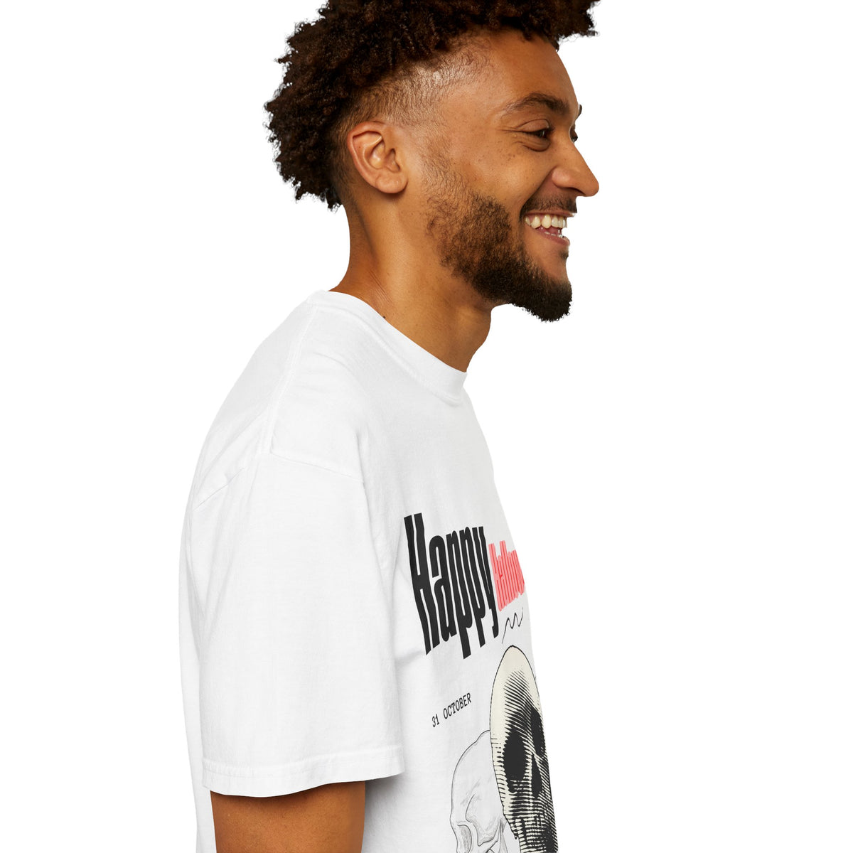 Happy Halloween Skull T-Shirt — Graphic Halloween Tee