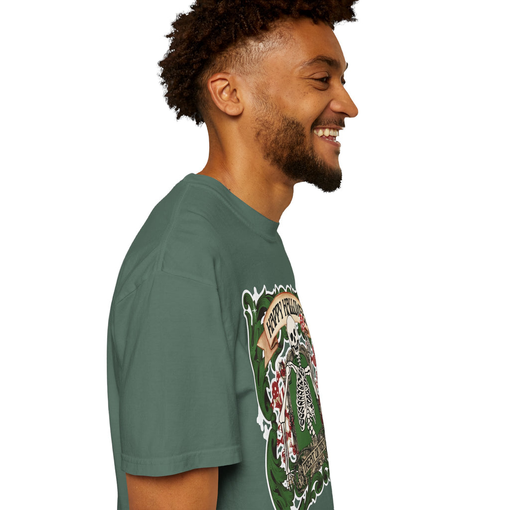 Happy Halloween Skeleton T-Shirt — Vintage Trick or Treat Graphic Tee