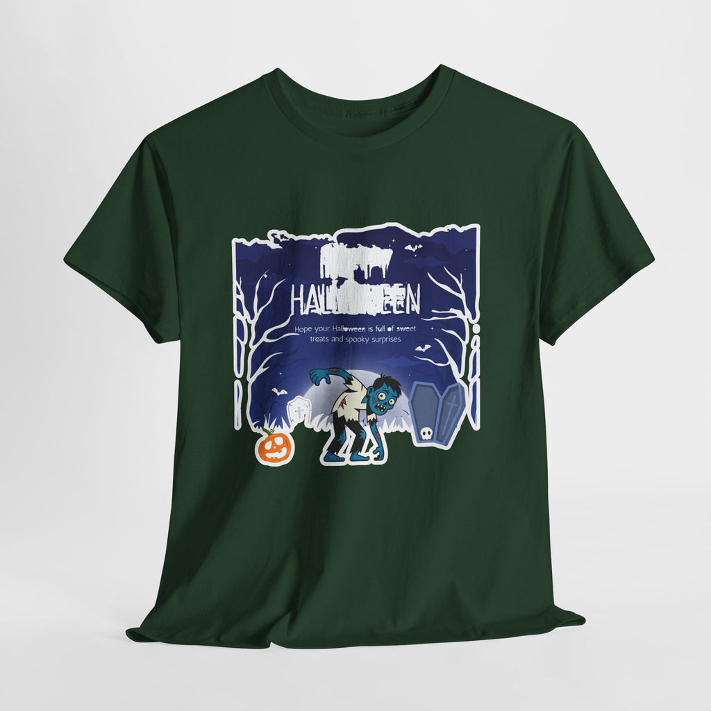 Happy Halloween Cute Witch T-Shirt — Halloween Graphic Tee for Kids & Adults