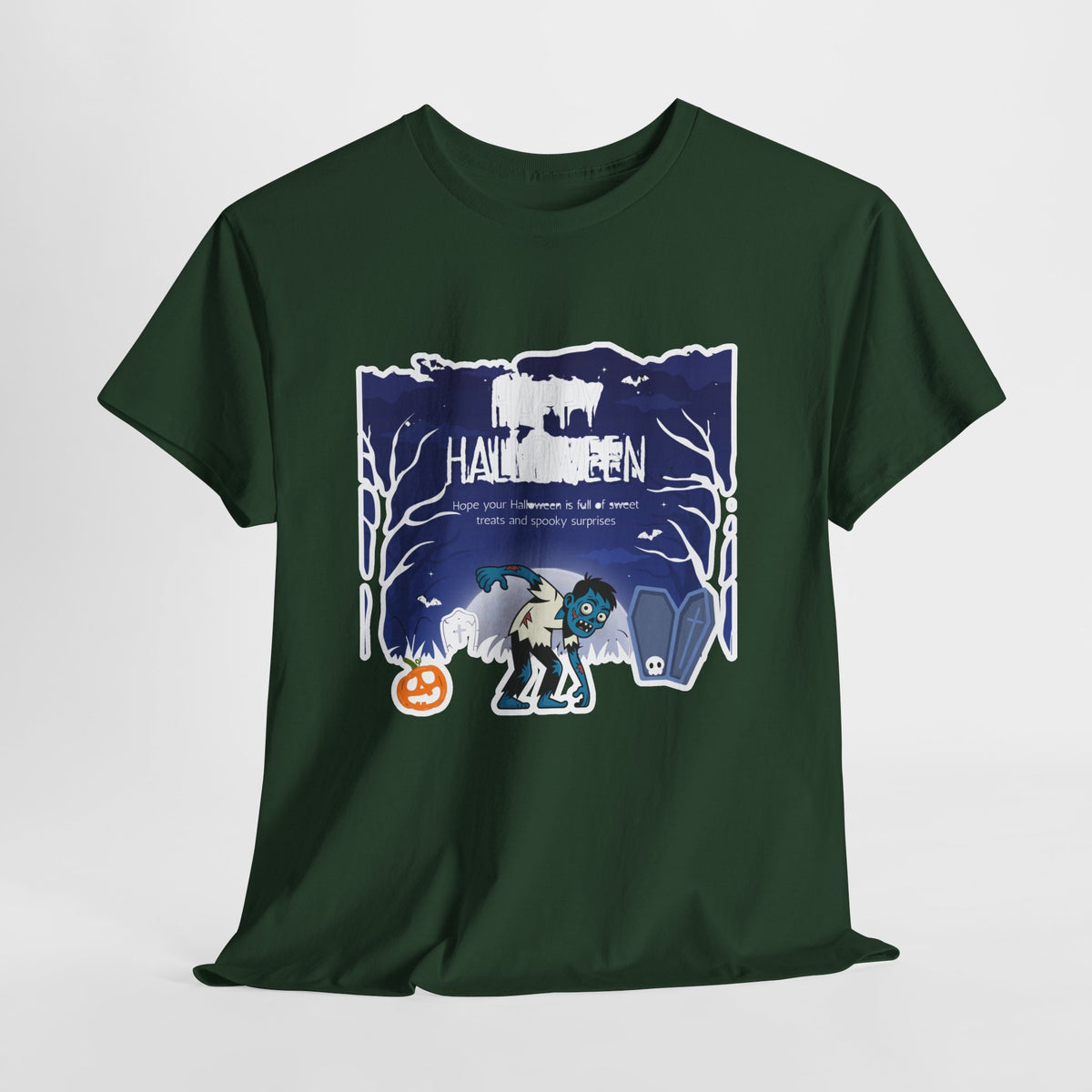 Happy Halloween Cute Witch T-Shirt — Halloween Graphic Tee for Kids & Adults
