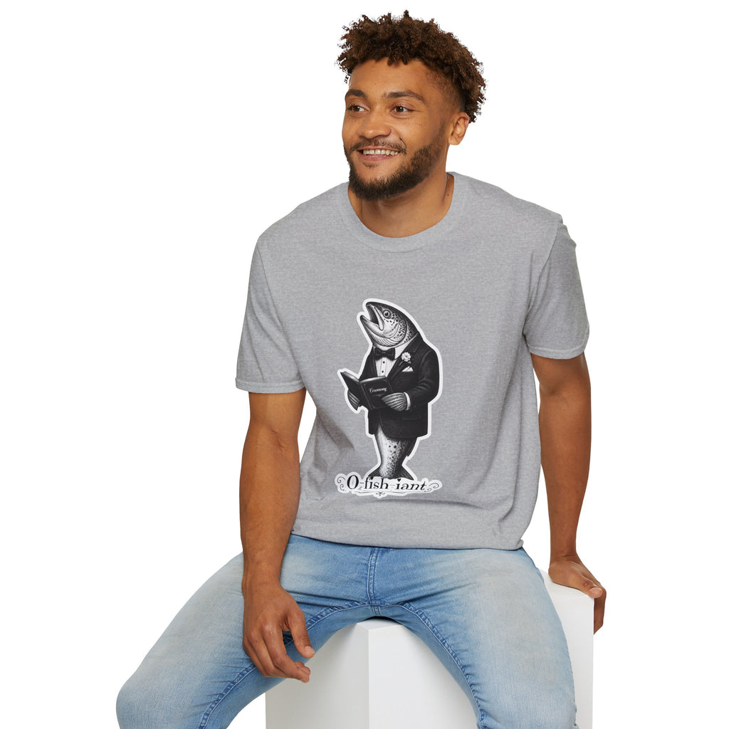 Salmon Gentleman T-Shirt — Dapper Fish Graphic Tee
