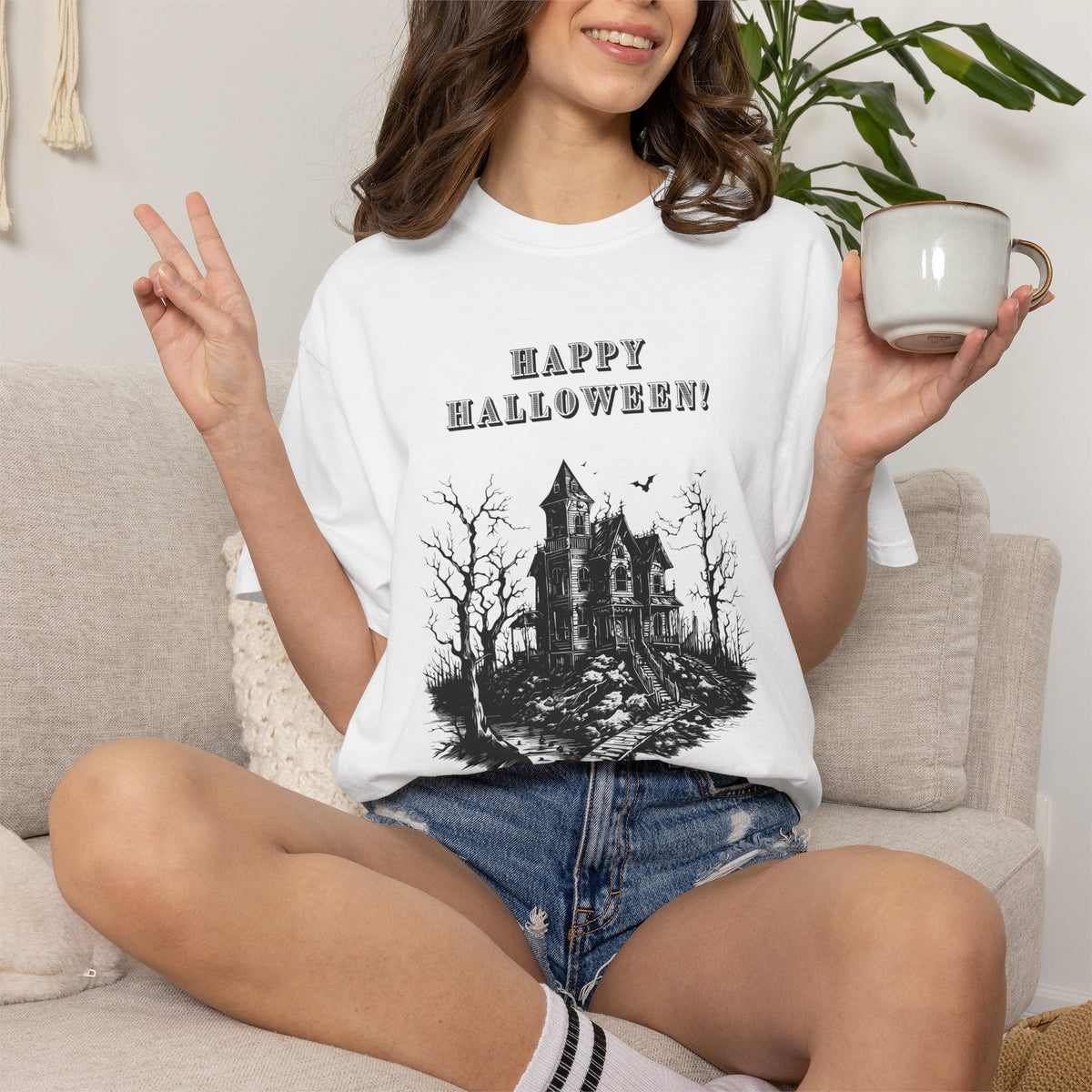 Happy Halloween Haunted House T-Shirt