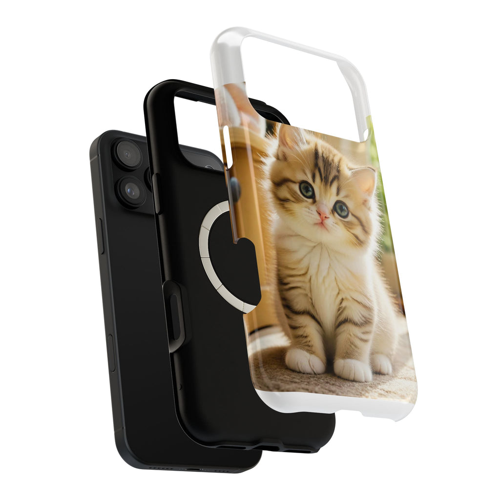 Cute Kitten Magnetic Impact-Resistant Phone Case