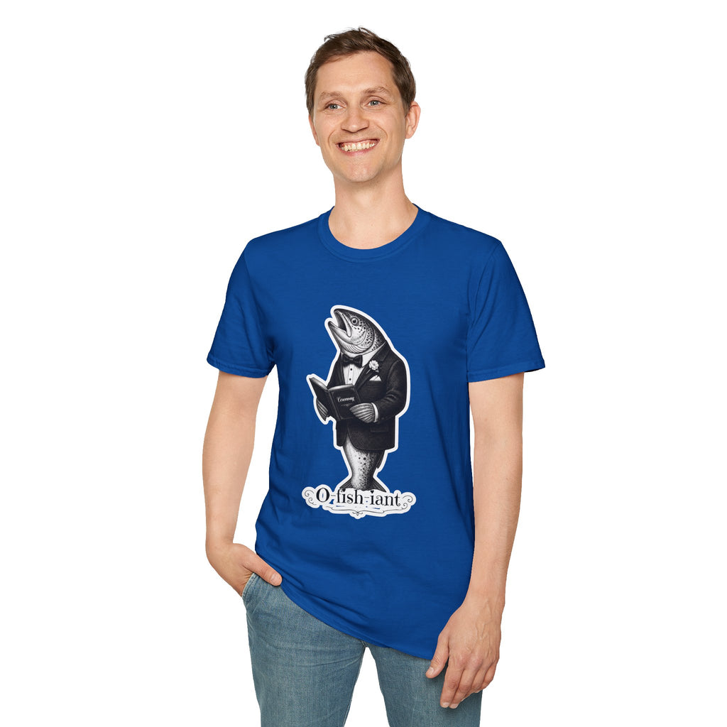 Salmon Gentleman T-Shirt — Dapper Fish Graphic Tee