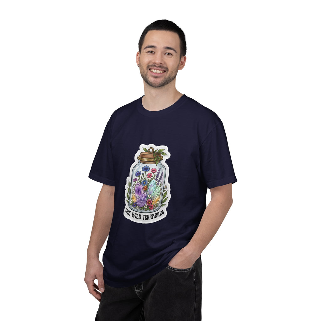 Terrarium Floral T-Shirt — "The Wild Terrarium" Botanical Jar Tee