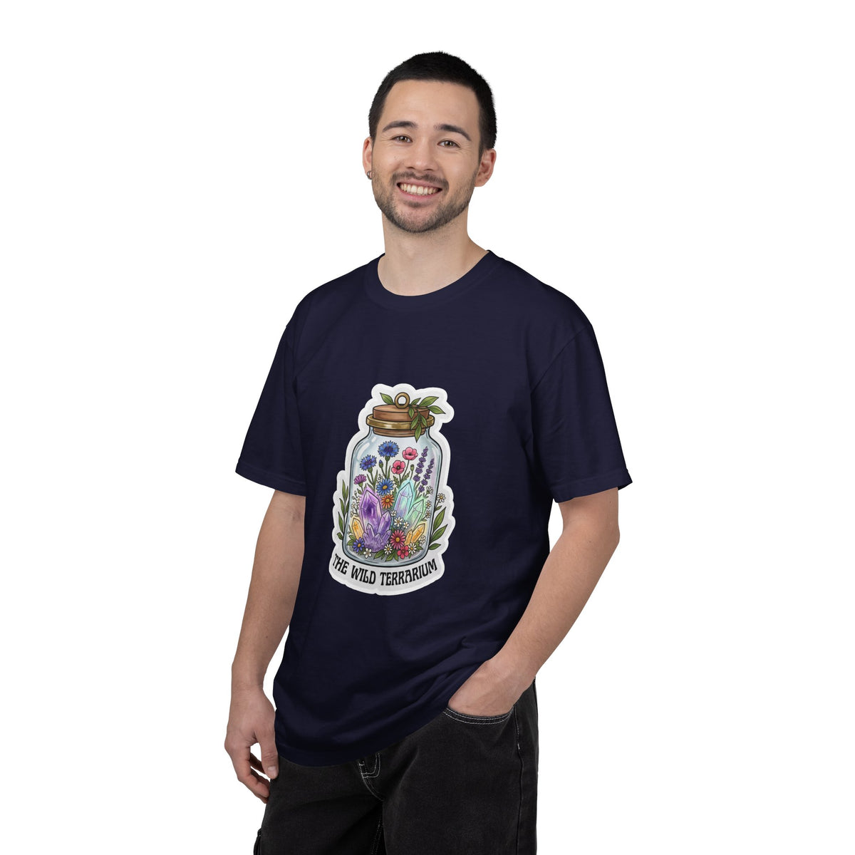Terrarium Floral T-Shirt — "The Wild Terrarium" Botanical Jar Tee