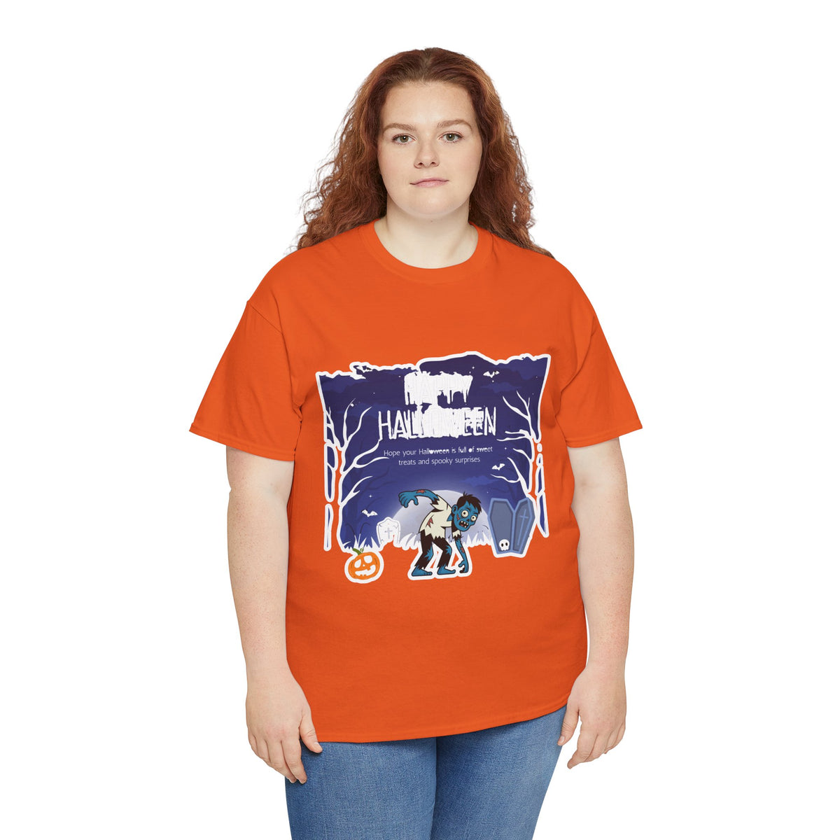 Happy Halloween Cute Witch T-Shirt — Halloween Graphic Tee for Kids & Adults