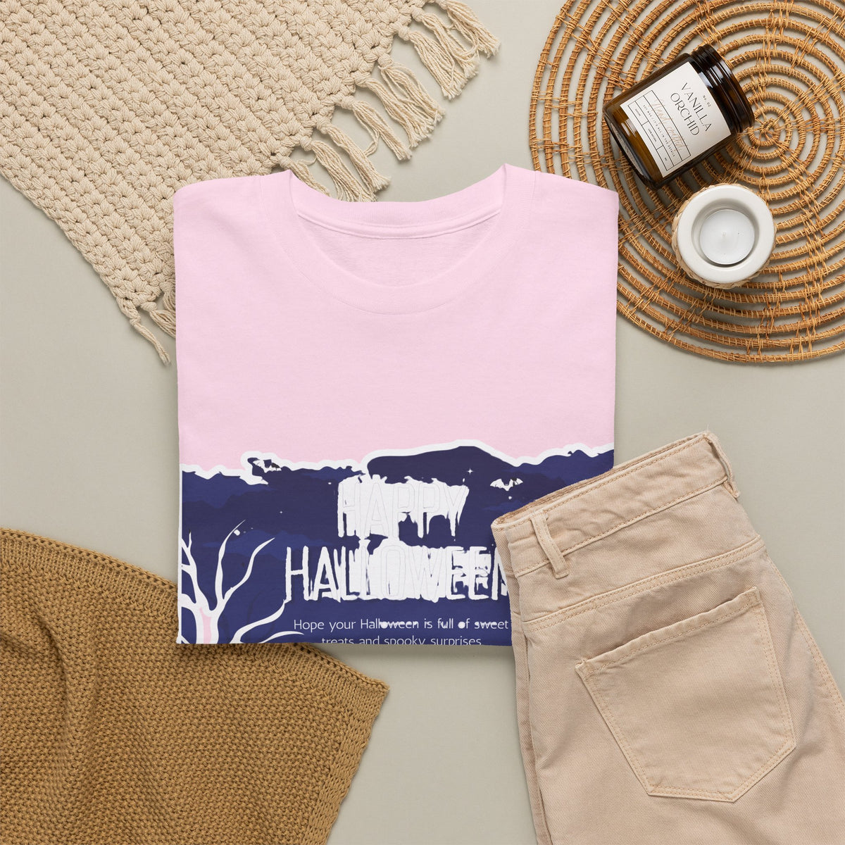 Happy Halloween Cute Witch T-Shirt — Halloween Graphic Tee for Kids & Adults