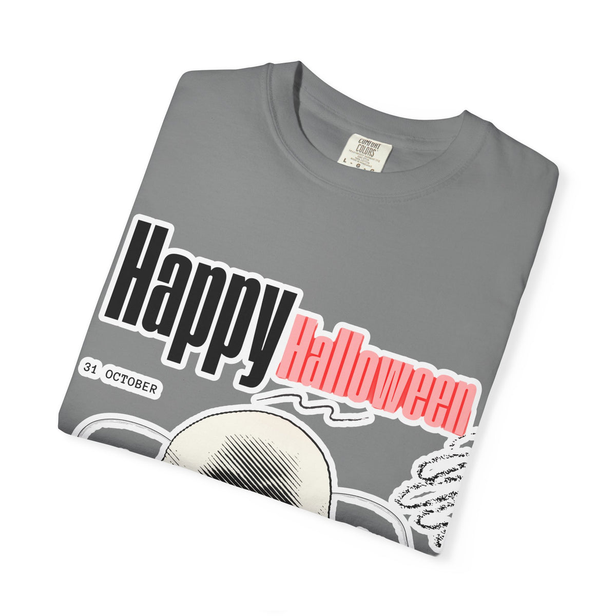 Happy Halloween Skull T-Shirt — Graphic Halloween Tee