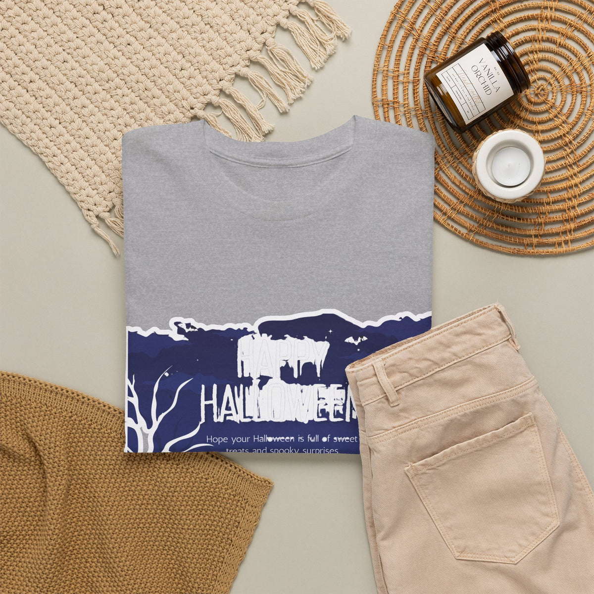 Happy Halloween Cute Witch T-Shirt — Halloween Graphic Tee for Kids & Adults
