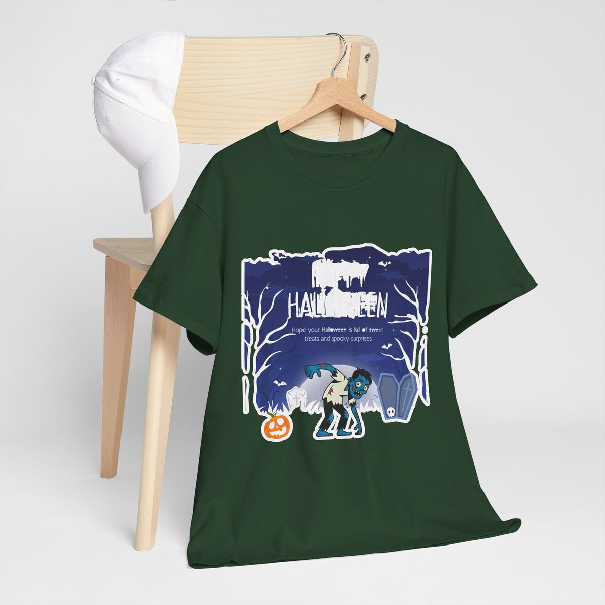 Happy Halloween Cute Witch T-Shirt — Halloween Graphic Tee for Kids & Adults