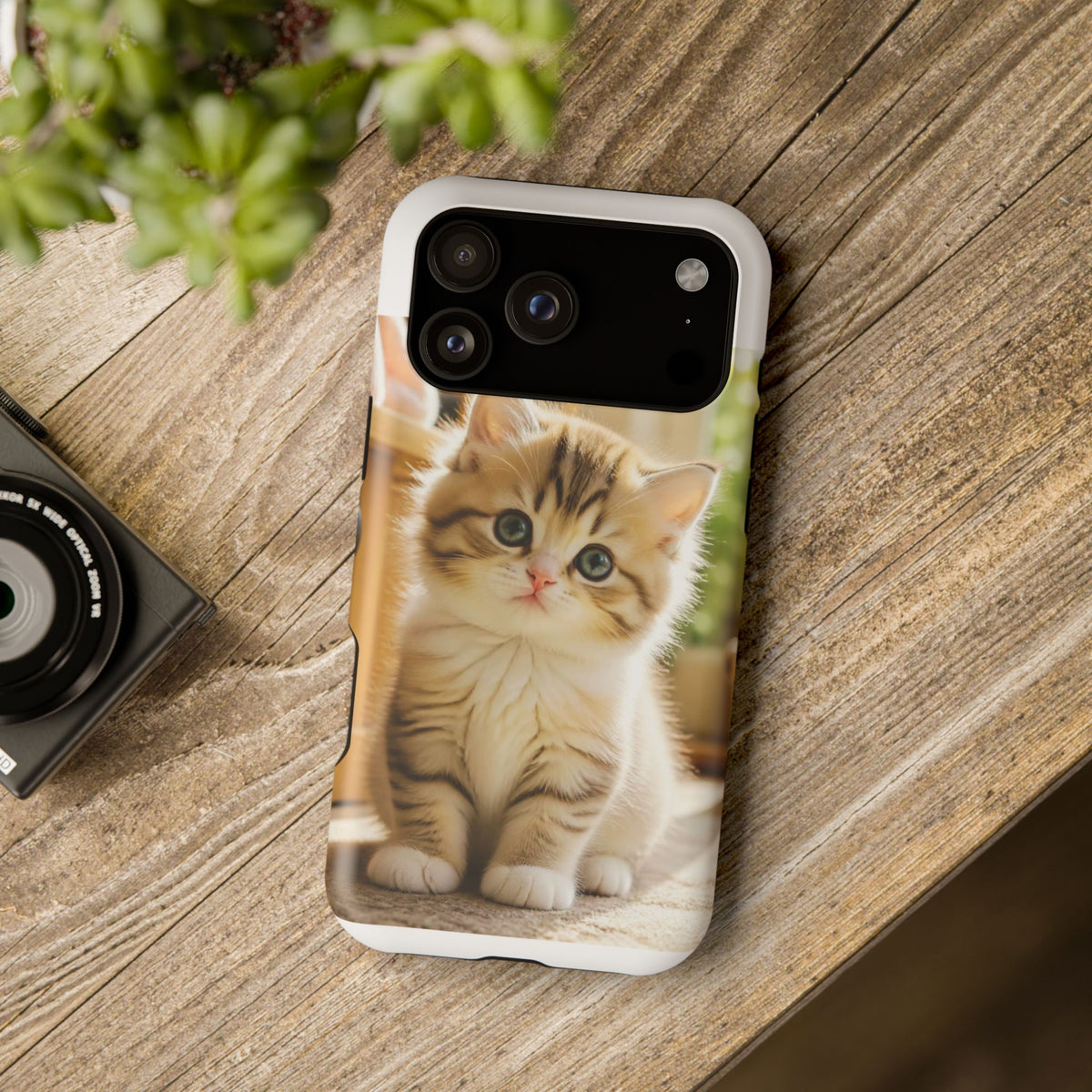 Cute Kitten Magnetic Impact-Resistant Phone Case