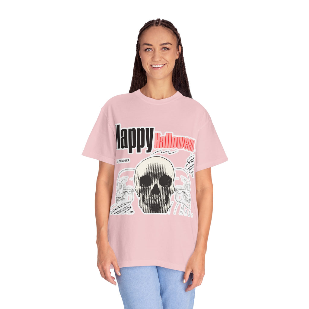 Happy Halloween Skull T-Shirt — Graphic Halloween Tee