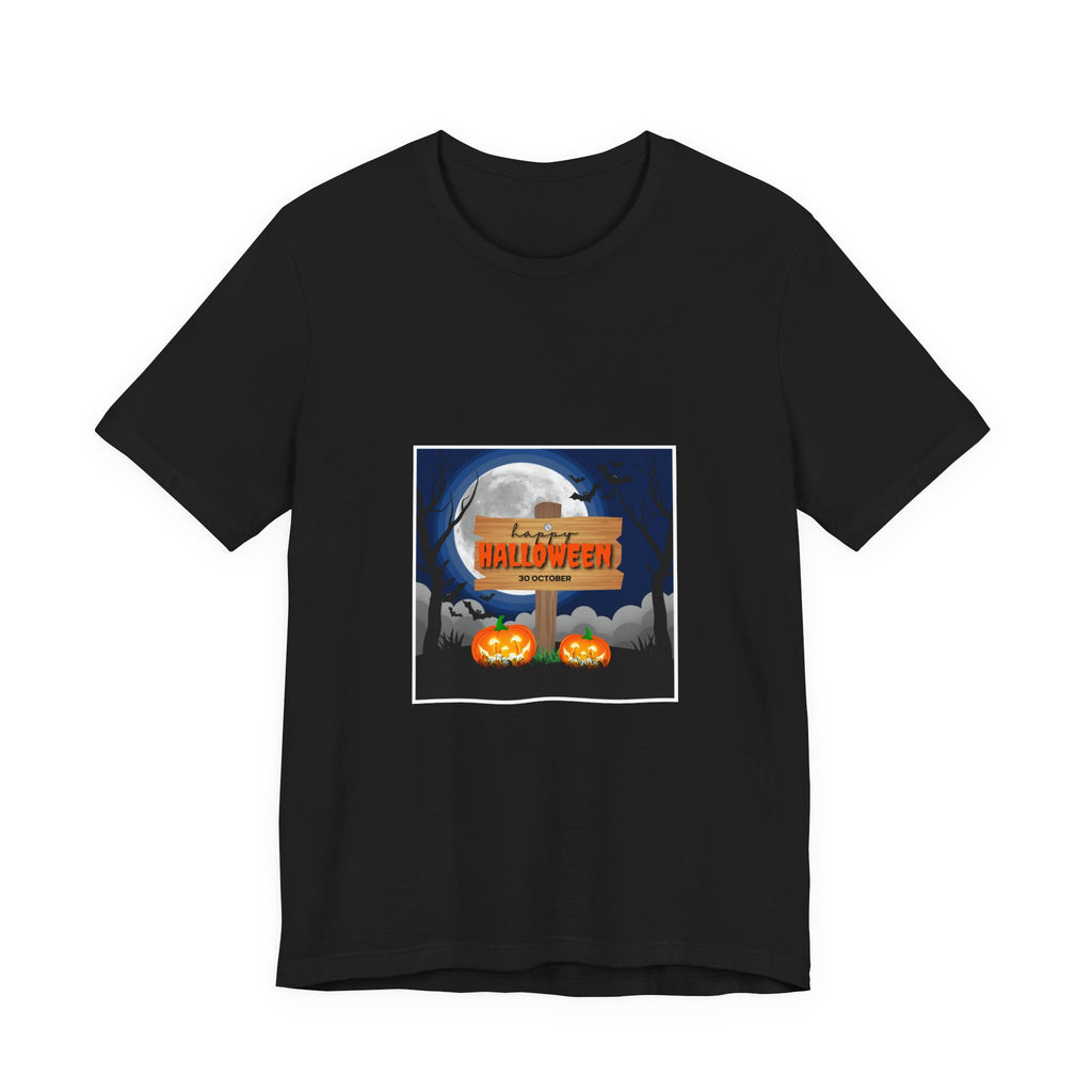 Halloween Pumpkin Sign T-Shirt — Happy Halloween Graphic Tee